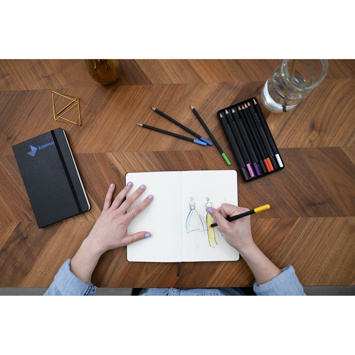Moleskine® Sketchbook & Watercolor Pencil Set Eco Promotional Products
